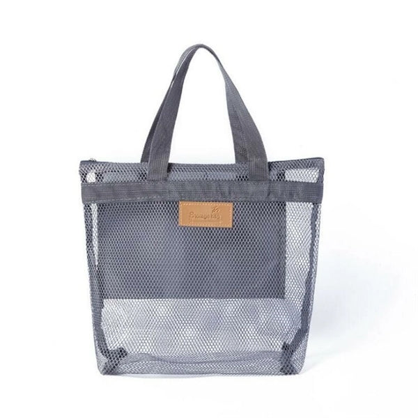 Mesh Lining Beach Tote Bag