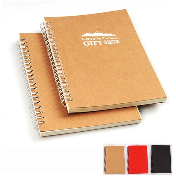Kraft Cover Sprial Notebooks