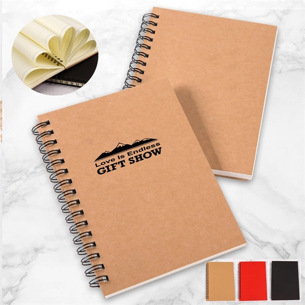 Kraft Cover Sprial Notebooks