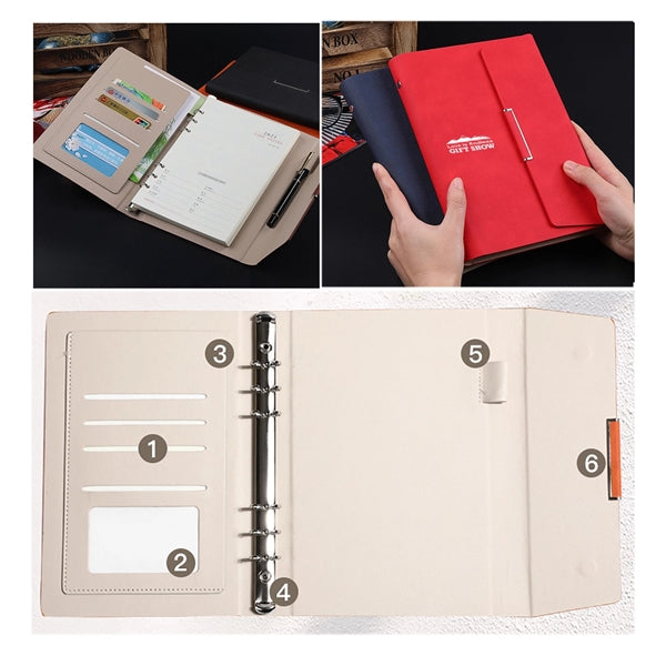 A5 Pu Leather Binder Notebook