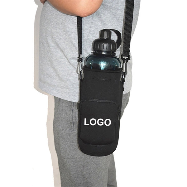 Neoprene Water Bottle Carrier With Strap