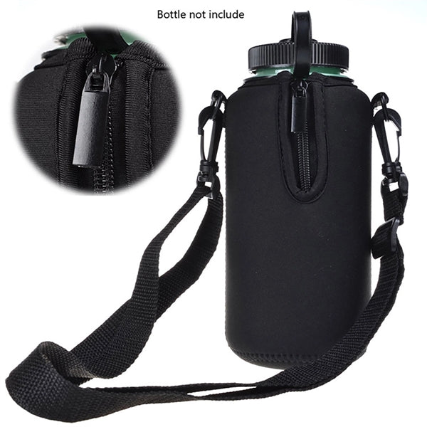 Neoprene Water Bottle Carrier With Strap