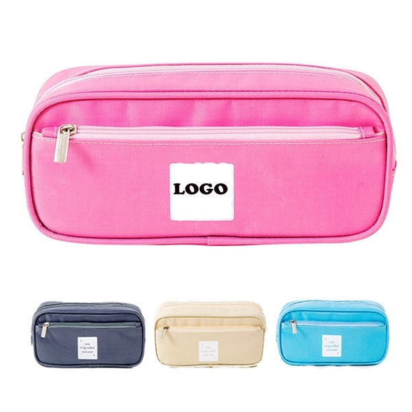 Double Layer Large Capacity Pencil Bag