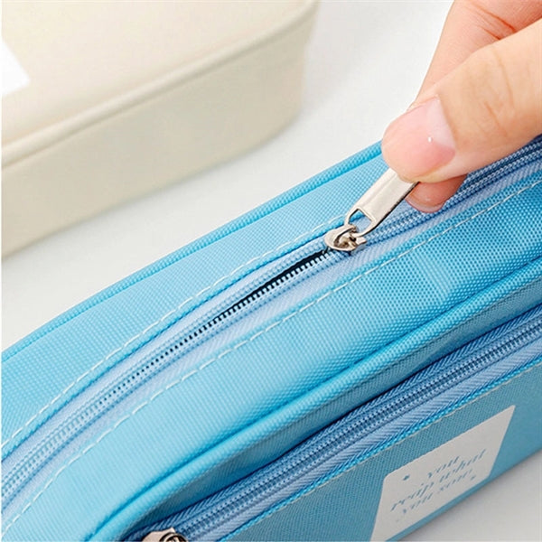 Double Layer Large Capacity Pencil Bag
