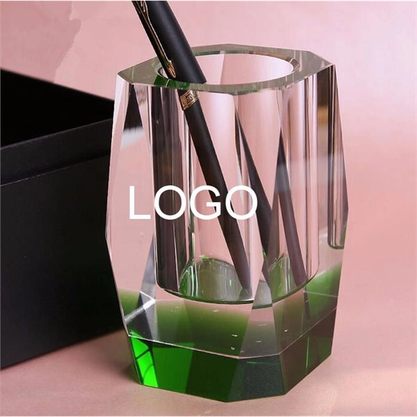 Colored Luxurious Crystal Pen Holder