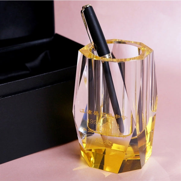 Colored Luxurious Crystal Pen Holder