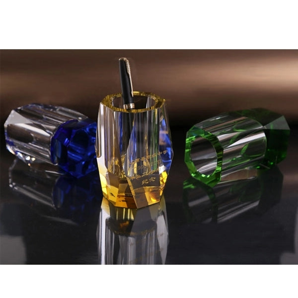 Colored Luxurious Crystal Pen Holder