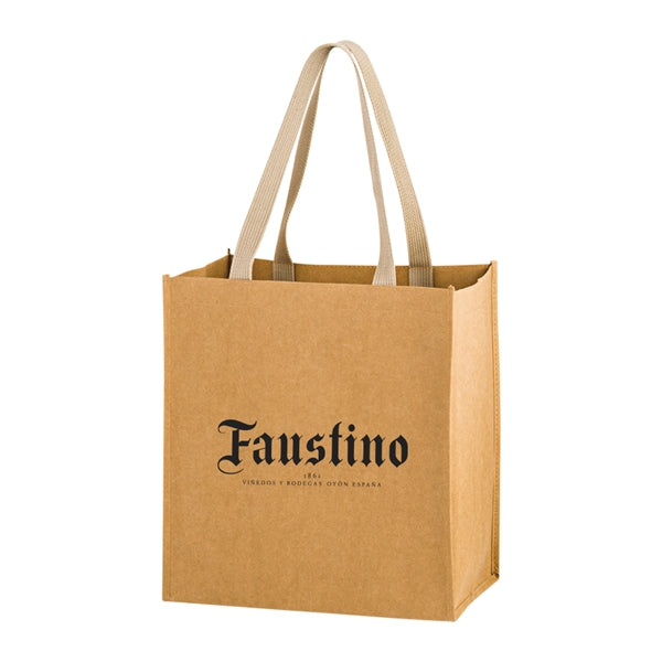 4-Bottle Washable Kraft Wine Tote