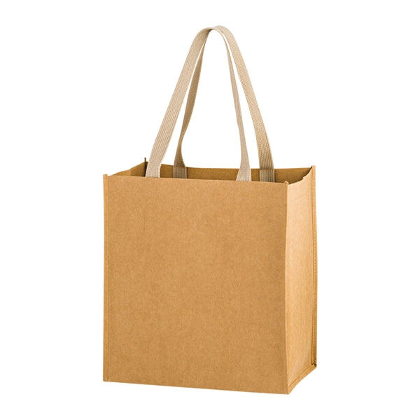 4-Bottle Washable Kraft Wine Tote