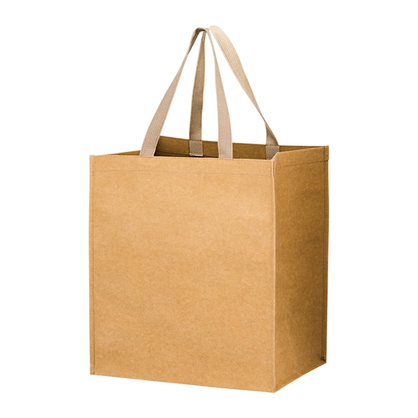 6-Bottle Washable Kraft Wine Tote
