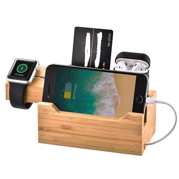 Bamboo Usb Charging Station