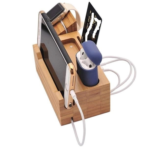Bamboo Usb Charging Station