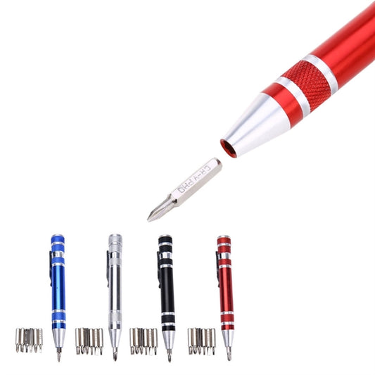 8-in-1 Aluminum Pen Style Tool Kit