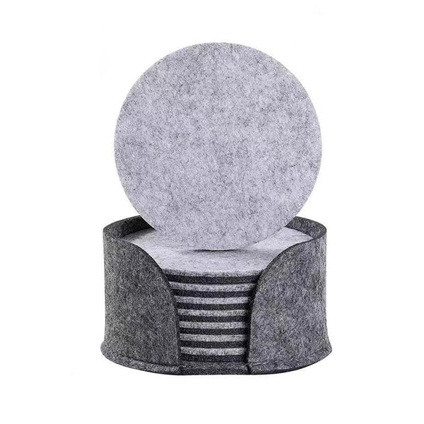 4 Inch Non-abrasive Felt Coaster for Drinks Eco-Friendly