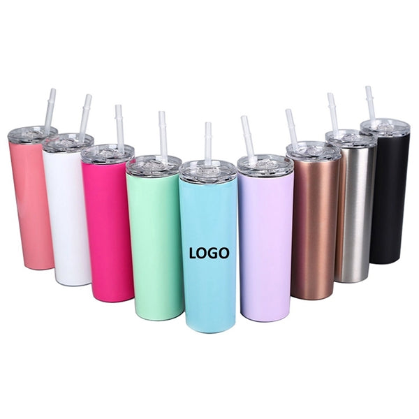 20oz Stainless Tumbler with Straw