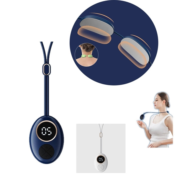 Mini Hanging Neck Massager With Led Display