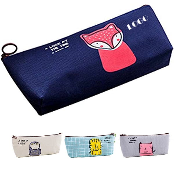 Fox Canvas Pencil Case