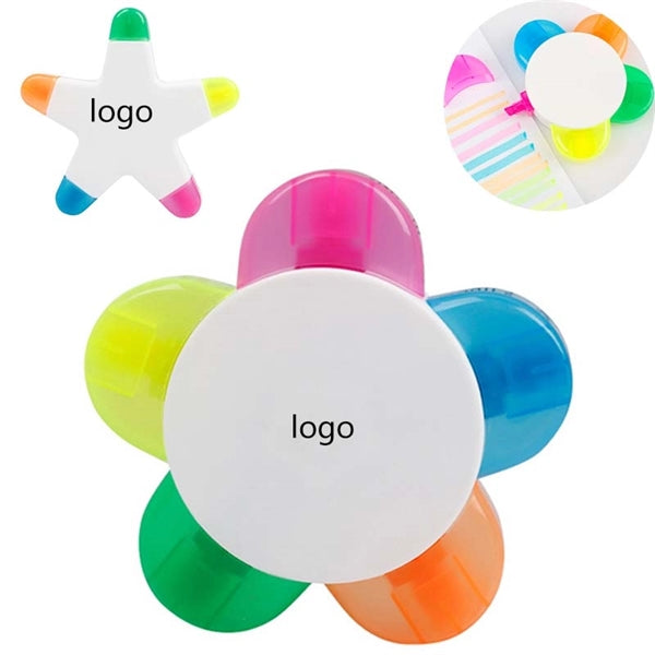 Flower Shape Watercolor Highlighter Pens