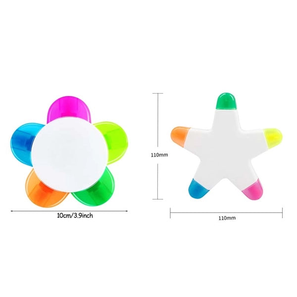 Flower Shape Watercolor Highlighter Pens