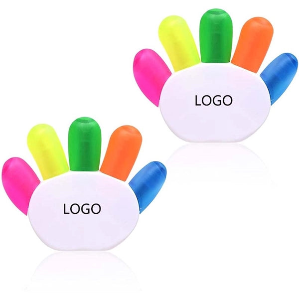 Finger Shape 5-in-1 Color Highlighter