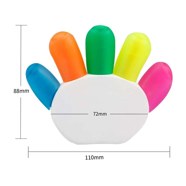 Finger Shape 5-in-1 Color Highlighter