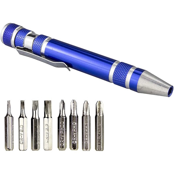 8 in 1 Mini Screwdriver Set Pen Style