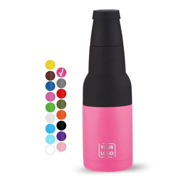 12Oz Double Walled Beer Bottle Can Cooler With Opener