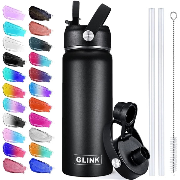 Wide Mouth Double Wall Vacuum Insulated Water Bottle 64oz