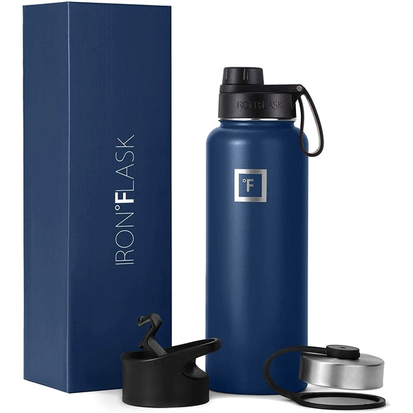 Iron Flask Sports Water Bottle 32 Oz With 3 Lids