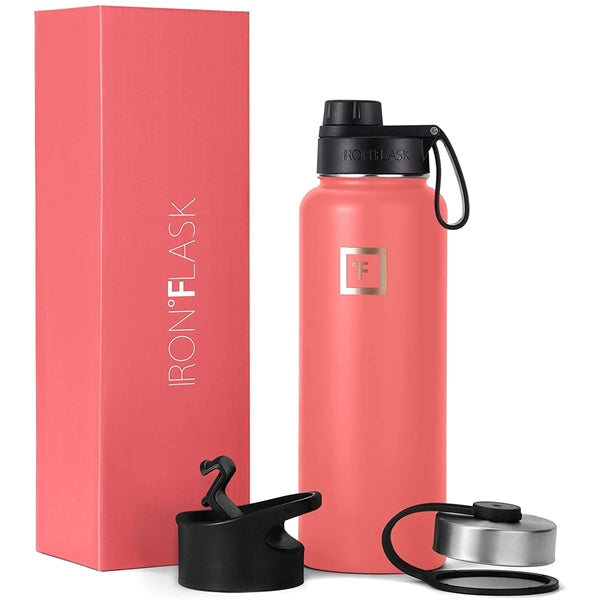 Iron Flask Sports Water Bottle 32 Oz With 3 Lids