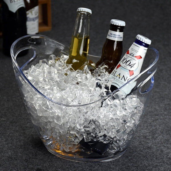 4L Clear Beverage Tub Wine Champagn Beer Bottles Ice Bucket