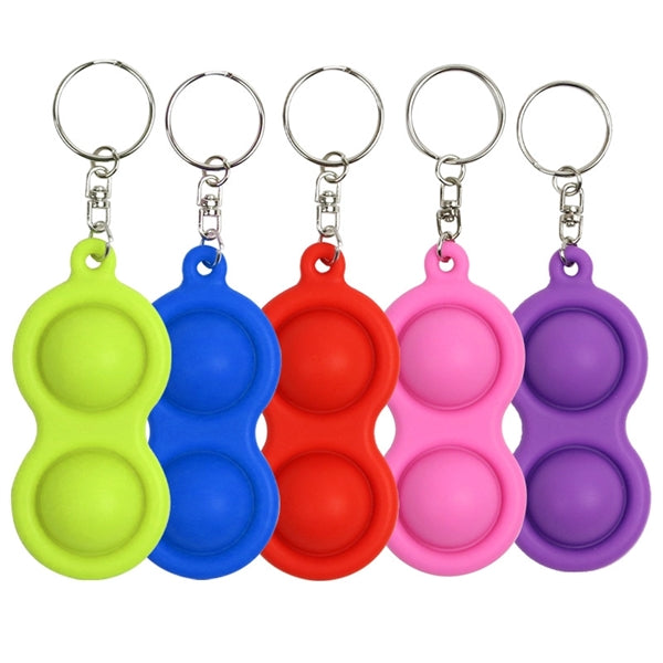 Silicone Pop Bubble Fidget Keychain