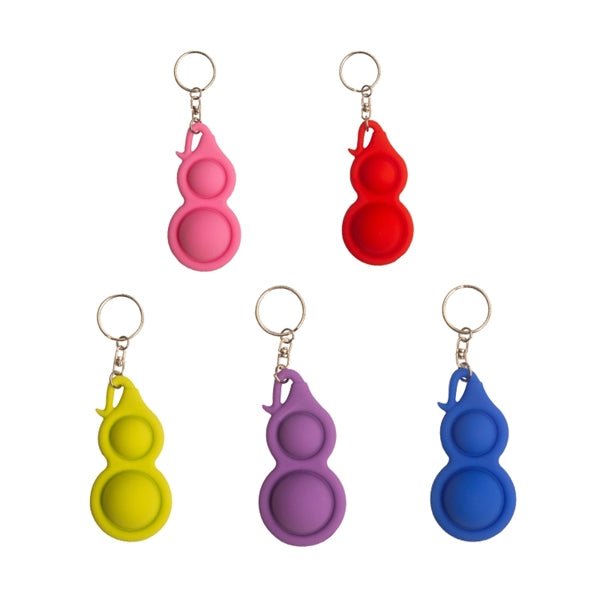 Silicone Pop Bubble Fidget Keychain