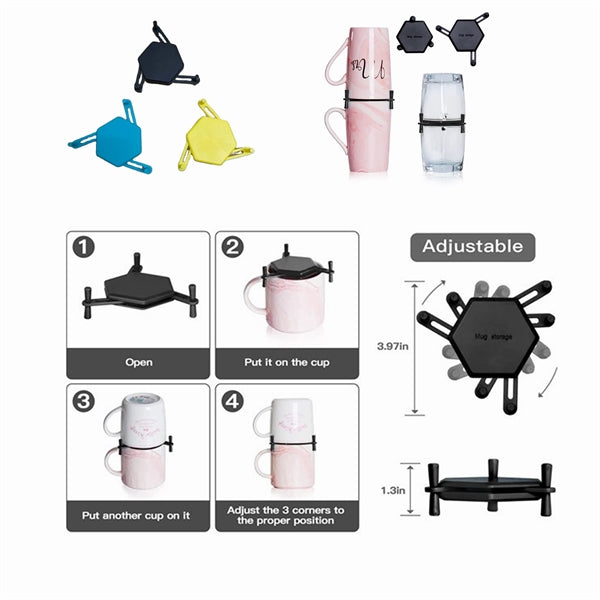 Hexagon Drinkware Stacker