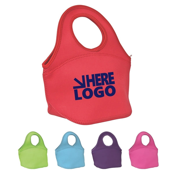 Easy Carried Zippered Neoprene Lunch Bag