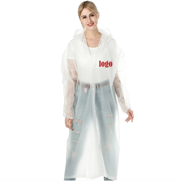 Unsex Solid EVA Raincoat For Adult