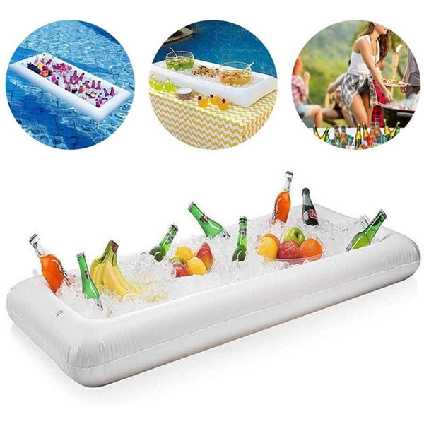 Pool Party Drink Holder Inflatable Buffet Bar Serving Tray