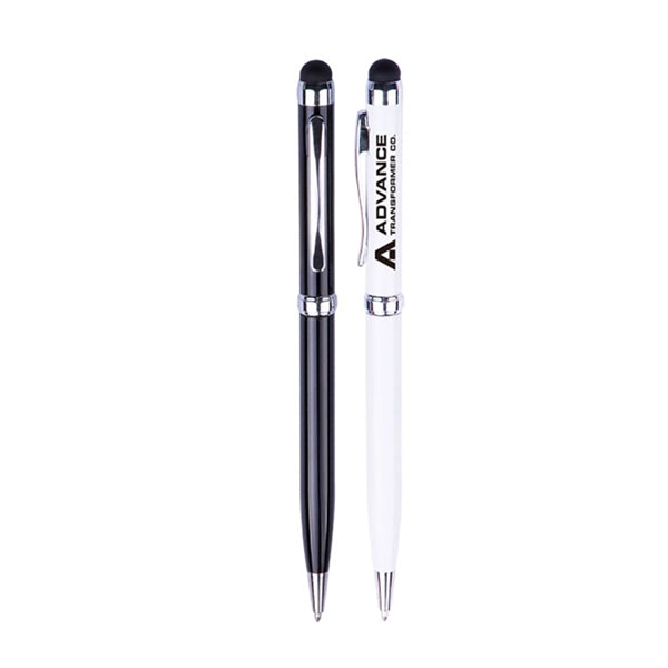 Slim Ballpoint Pen With Stylus