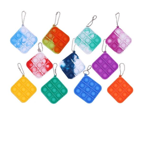 Push Pop Bubble Toy Keychain