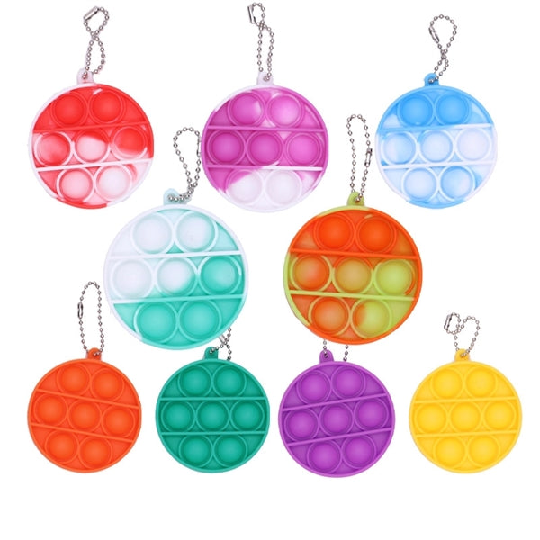 Push Pop Bubble Toy Keychain