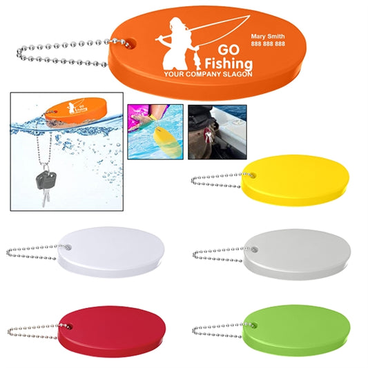 Imprinted Floating Stress Reliever Key Chain
