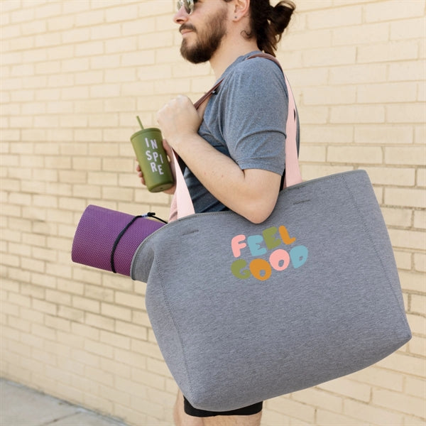 All Day Tote - Hathered Jersey Knit Neoprene - Large