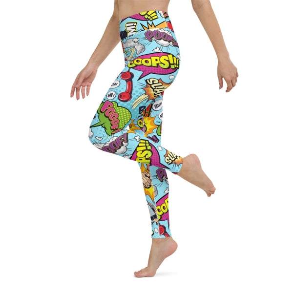 Dye Sublimated Full Length Yoga Pants Leggings