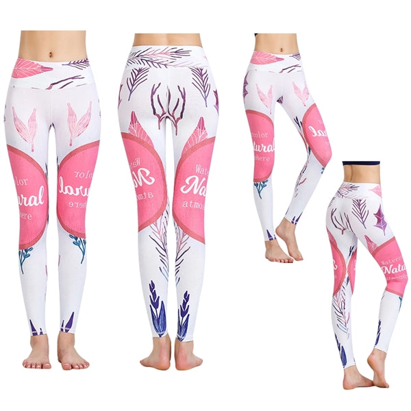 Dye Sublimated Full Length Yoga Pants Leggings