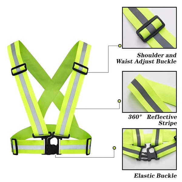 Adjustable Safety Reflective Suspender