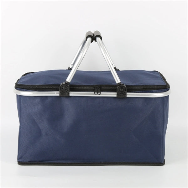 Outdoor Insulated Camping Foldable Picnic Basket with Lid