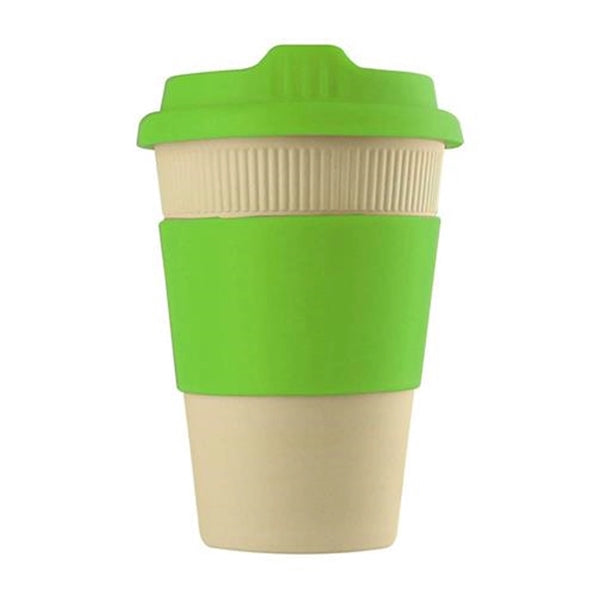 Earth-Friendly 12oz Bamboo Fiber Coffee Cup