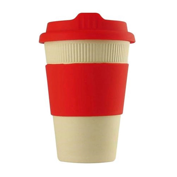 Earth-Friendly 12oz Bamboo Fiber Coffee Cup