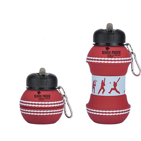 18 oz Collapsible Leak-Proof Sport Silicone Water Bottle
