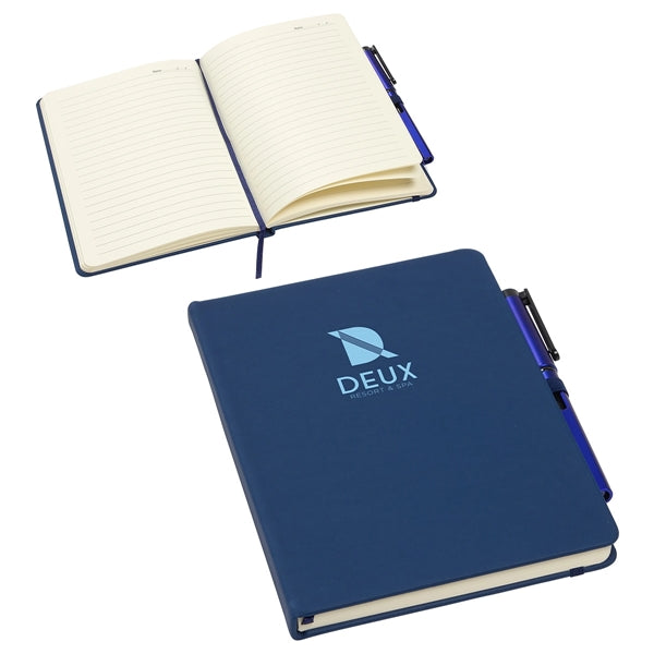 Quorum Soft Touch Journal with Matching Color Gel Pen